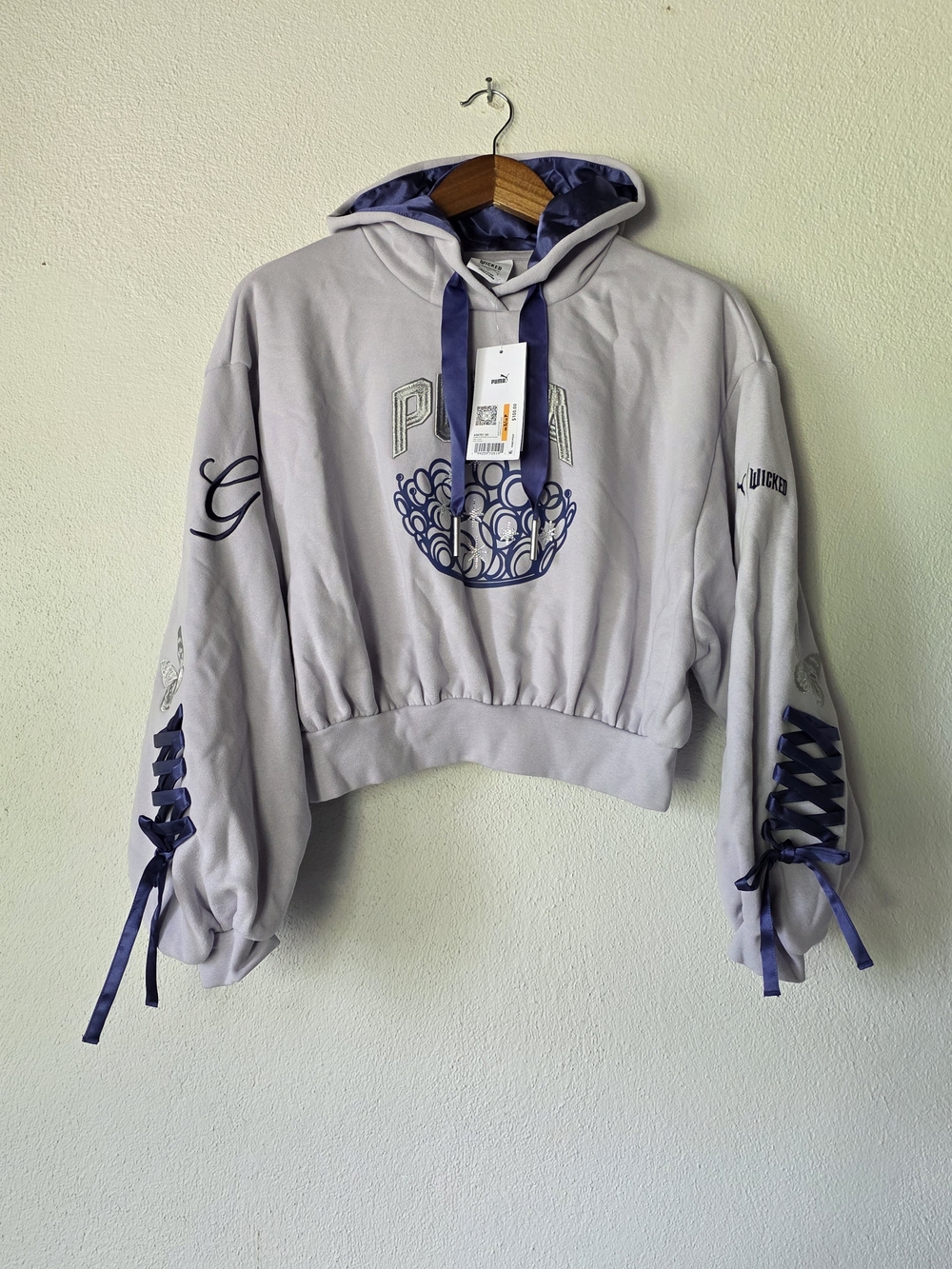 Sudadera Hoodie PUMA x WICKED Lilac (Talla S) - Nueva con etiqueta